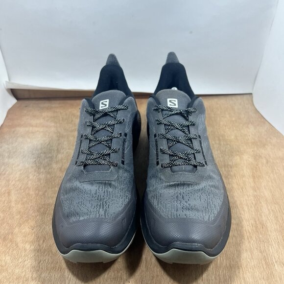 Salomon Outpulse GTX Waterproof Trail Run Shoes Hiking Black Gray Mens Size 12.5 - Picture 2 of 9